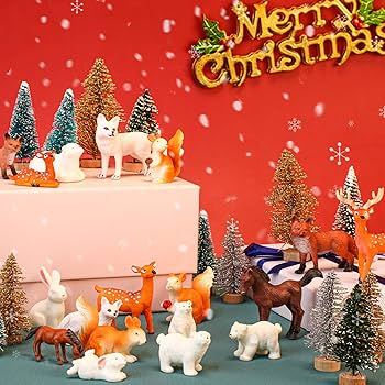 Amazon.com: Macarrie 34 Pieces Christmas Woodland Animal
